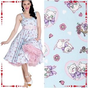 Vintage retro 50s swing pinup couture Amelia cat Dress rockabilly dress